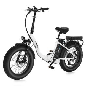 NARRAK Fat Tire Step-Thru E-Bike - White