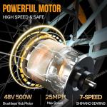 Geleisen 1000W Step-Thru City Cruiser Electric Bike