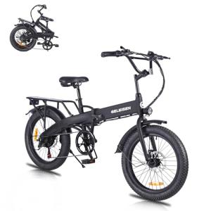 GELEISEN 20" Folding Electric Fat Tire Bike