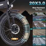GELEISEN 20" Folding Electric Fat Tire Bike
