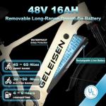GELEISEN 26" Fat Tire Electric Bike
