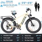 GELEISEN 26" Fat Tire Electric Bike