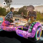 SIMATE All-Terrain Hoverboard with Bluetooth and LED Lights