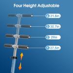 Lingteng Kids' Electric Scooter with Rainbow Lights and Adjustable Speeds