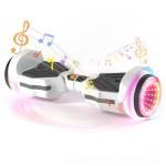 SIMATE Electric Scooter with Colorful LED Wheels