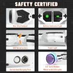 SIMATE Electric Scooter with Colorful LED Wheels