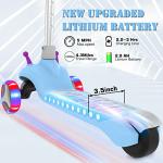 Kids 3-Wheel Electric Scooter with LED Wheels