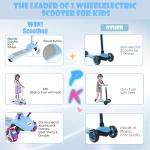 Kids 3-Wheel Electric Scooter with LED Wheels