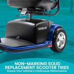 Solid Replacement Tires for Electric Scooters, 1 Pair