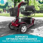 Solid Replacement Tires for Electric Scooters, 1 Pair