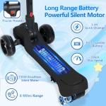 Kids’ Electric Scooter with Lights and Adjustable Height