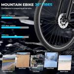 Movcan V80 Electric Bike - 1000W 28MPH Commuter