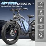 6000W Dual Motor Electric Bike for Snow and Trails