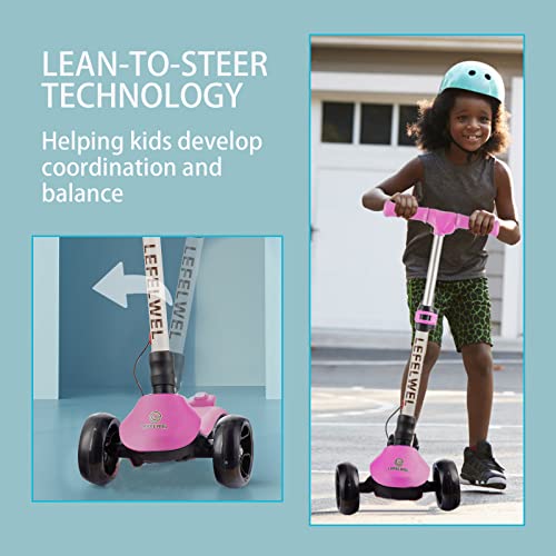 3-Wheel Electric Scooter for Kids, LED Flashing Deck