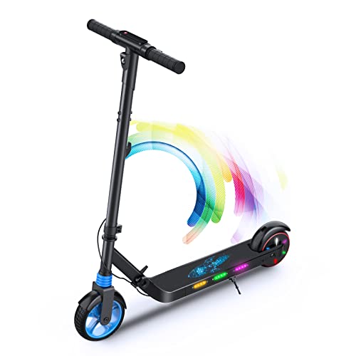 Aovopro KES1 Rainbow LED Electric Scooter for Kids