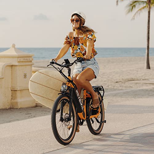 Heybike Cityrun Electric Cruiser Bike - Orange