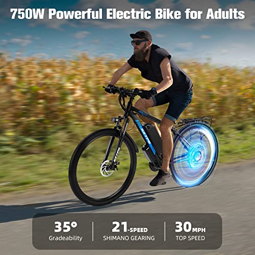 Sztps 750W Electric Mountain Bike for Adults