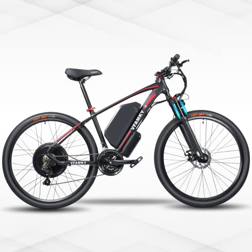 Vfamky 1000W Electric Mountain Bike with Suspension