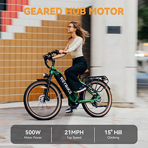 Heybike Cityrun Electric Bike in Green