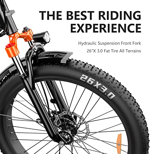 Asomtom Adult E-Bike, 3.0" Tires, 350W, 40 Miles