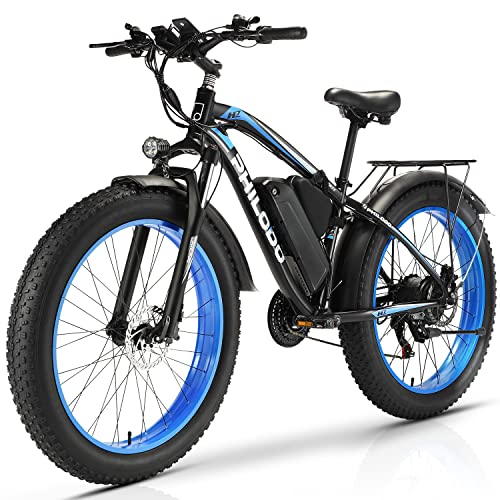 PHILODO Fat Tire Electric Mountain Bike