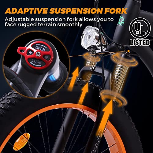 ECOTRIC Hammer 26" Fat Tire Electric Bike