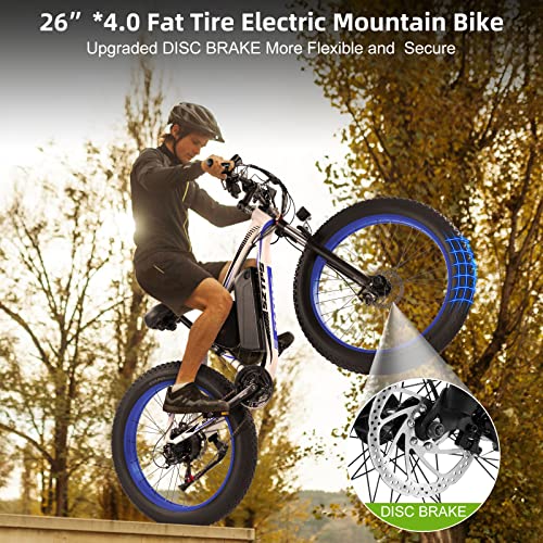 Fat Tire Electric Bike, 30 MPH, Shimano