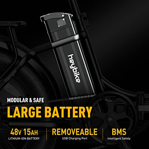 Heybike Ranger Black Foldable E-Bike 