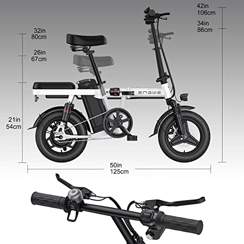 ENGWE T14 350W Mini Ebike - White