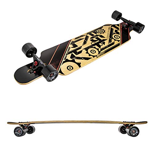 41-Inch Fish Longboard Skateboard, Complete Cruiser