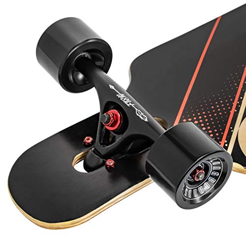 41-Inch Fish Longboard Skateboard, Complete Cruiser
