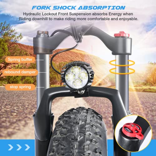 Vfamky 1000W Fat Tire E-MTB
