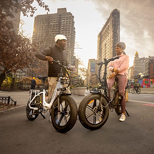 Heybike Ranger White Foldable Electric Bike with Fat Tires
