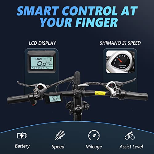 PEXMOR 27.5" 500W Electric Mountain Bike for Adults