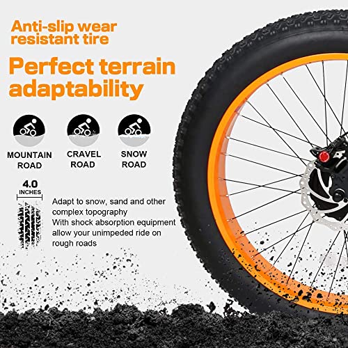 ECOTRIC Hammer 26" Fat Tire Electric Bike