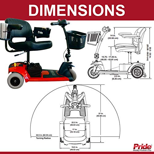 Pride Travel Pro 3-Wheel Scooter
