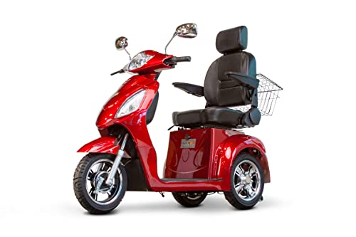 High-performance 3-wheel electric scooter w/basket