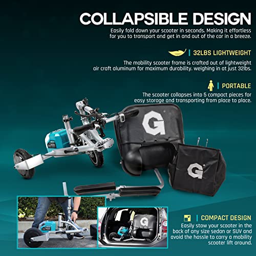 G Folding 3 Wheel Electric Mobility Scooter