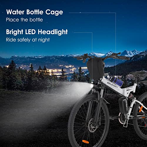 Geleisen 26" Foldable Electric Mountain Bike, 350W