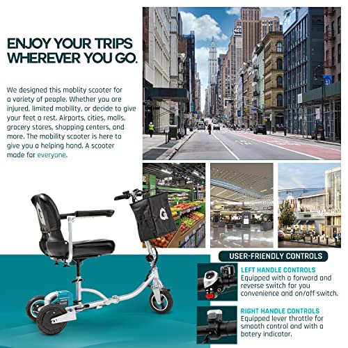G Folding 3 Wheel Electric Mobility Scooter