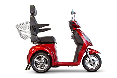 High-performance 3-wheel electric scooter w/basket
