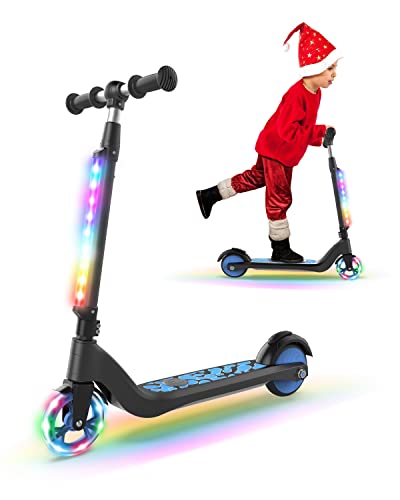 LED Light-Up Electric Scooter for Kids Ages 6-12