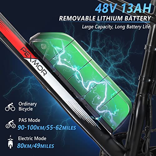 PEXMOR 500W Fat Tire Electric Mountain Bike
