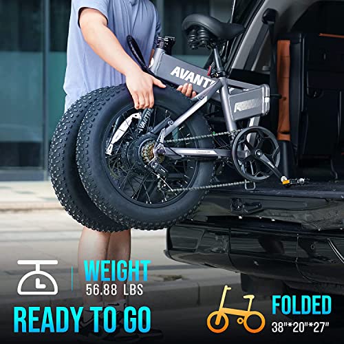 Avantrek Cybertrack 200 Foldable Electric Fat Tire Bike