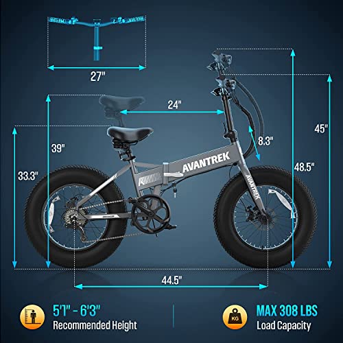 Avantrek Cybertrack 200 Foldable Electric Fat Tire Bike