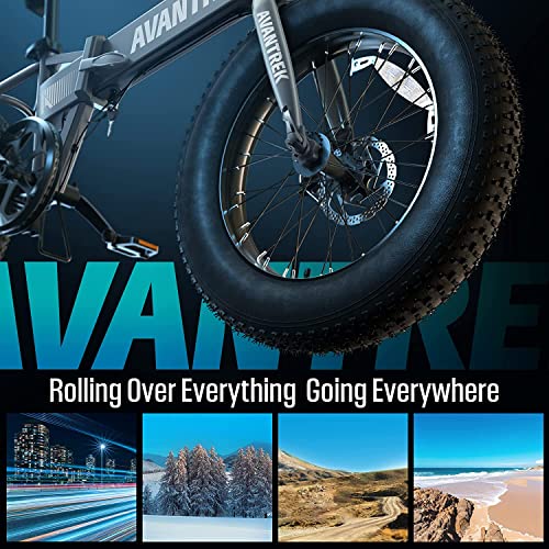 Avantrek Cybertrack 200 Foldable Electric Fat Tire Bike