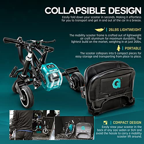 G Folding 3 Wheel Electric Mobility Scooter