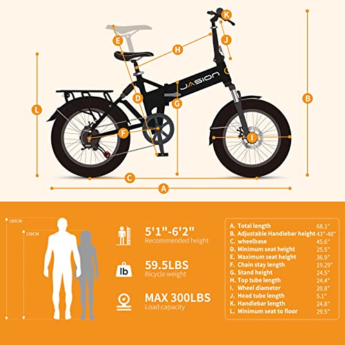 Jasion EB7 2.0 Fat Tire Foldable Bike