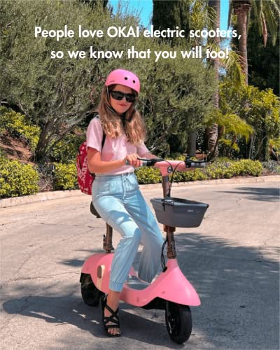 OKAI EA10 Electric Scooter with Seat (Pink)