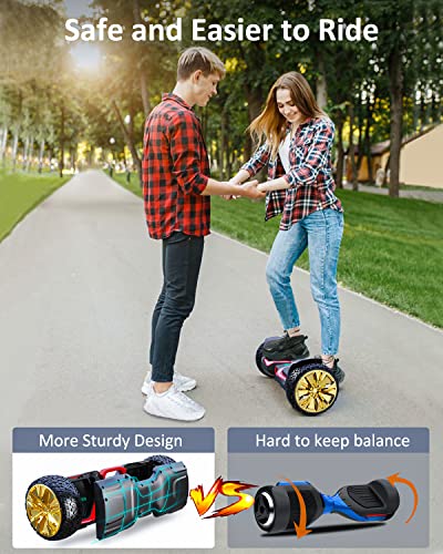 Gyroor Off Road Hoverboard 8.5"" with Bluetooth Speaker